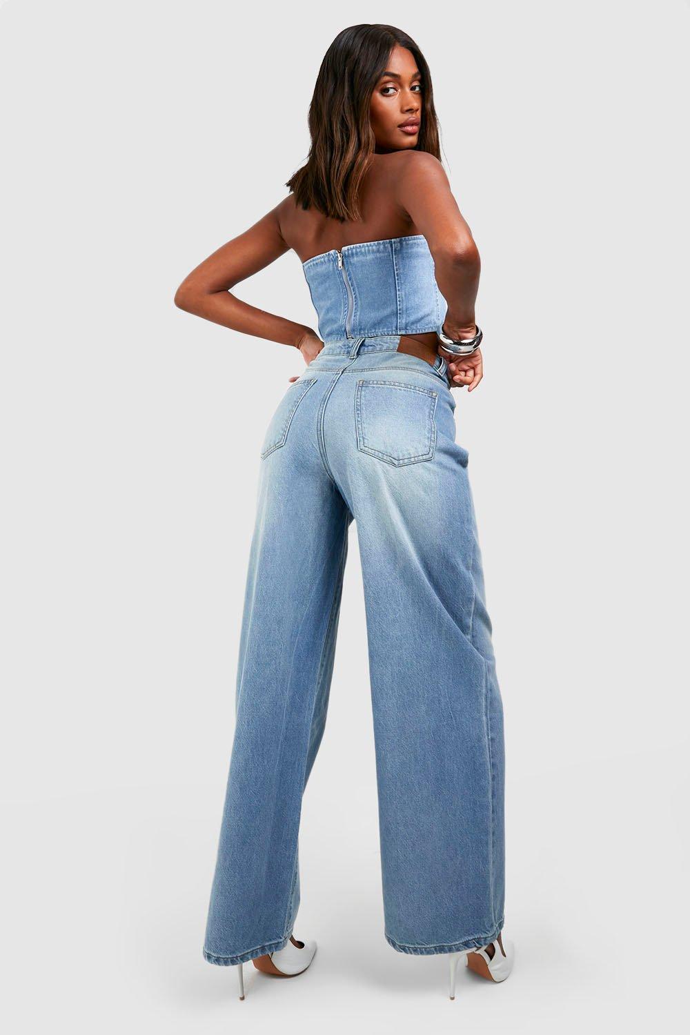 High waisted best sale bell bottom overalls